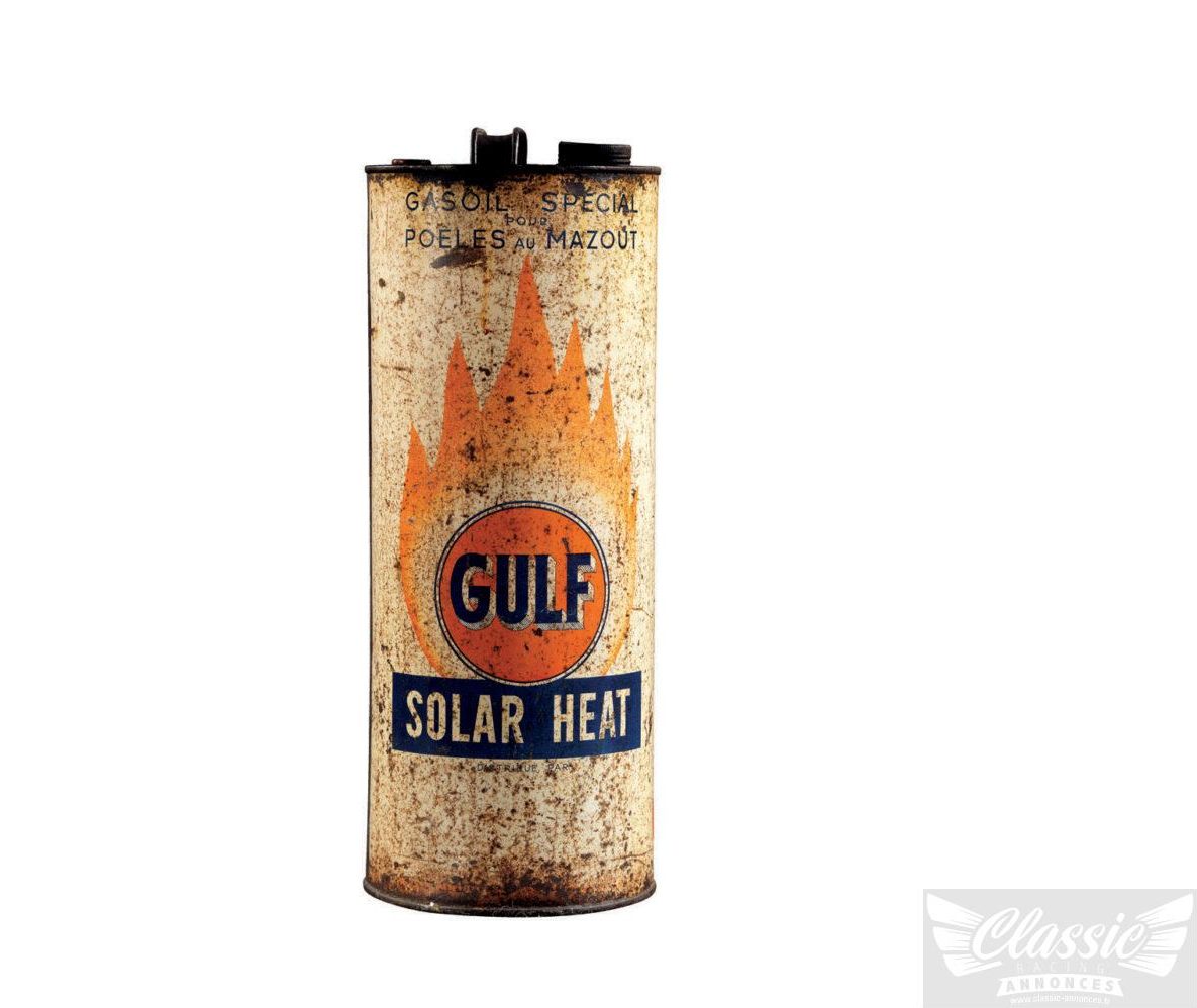 BIDON DE GASOIL «GULF», vers 1950
