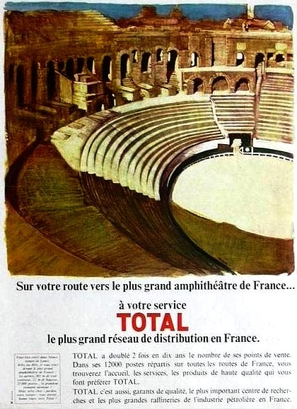 Affiche publicitaire "Total A votre service", 1966