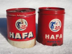 Gros bidons d'huile Hafa