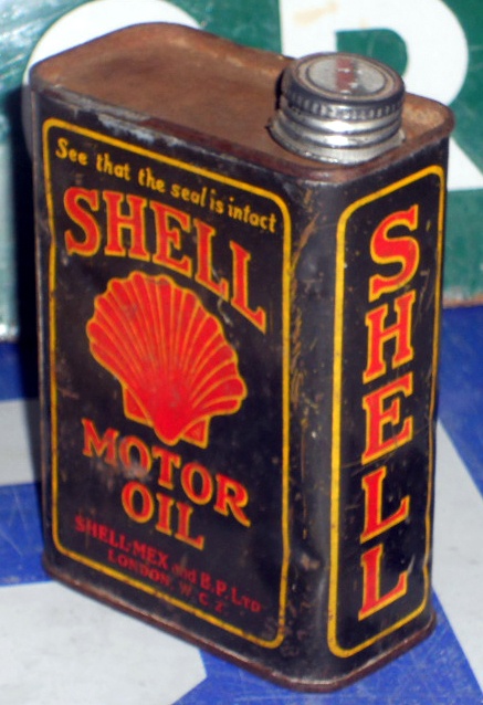 Bidon "SHELL OTOR OIL" par Shell-Mex and B.P. Ltd