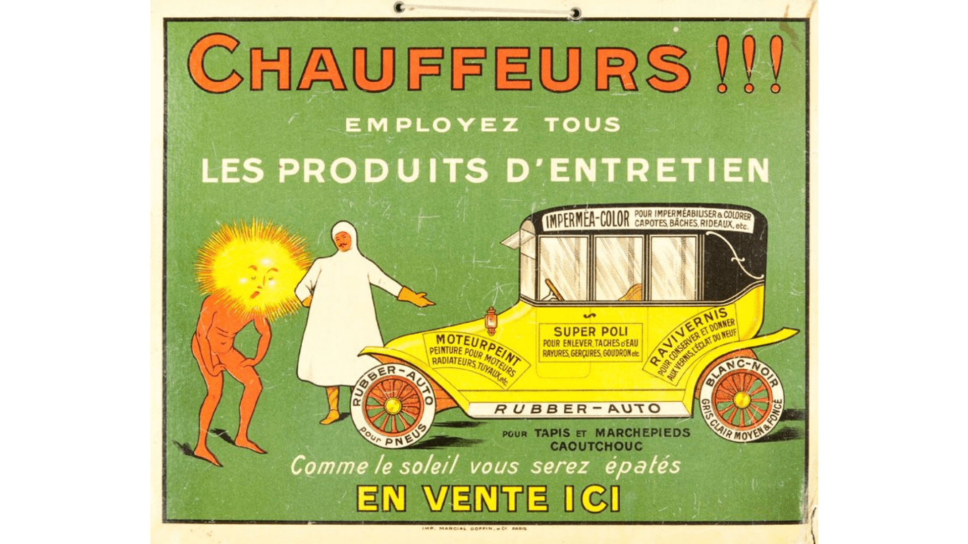 Affiche Glacoide Chauffeur