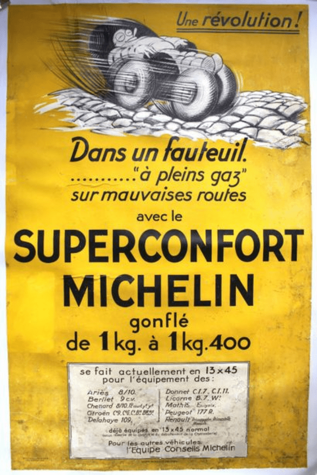Affiche Michelin Superconfort