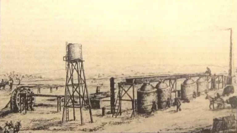 L'usine à gaz des frères Mehedințeanu. Histoire de la première raffinerie de Roumanie (format JPEG). (© historia.ro)