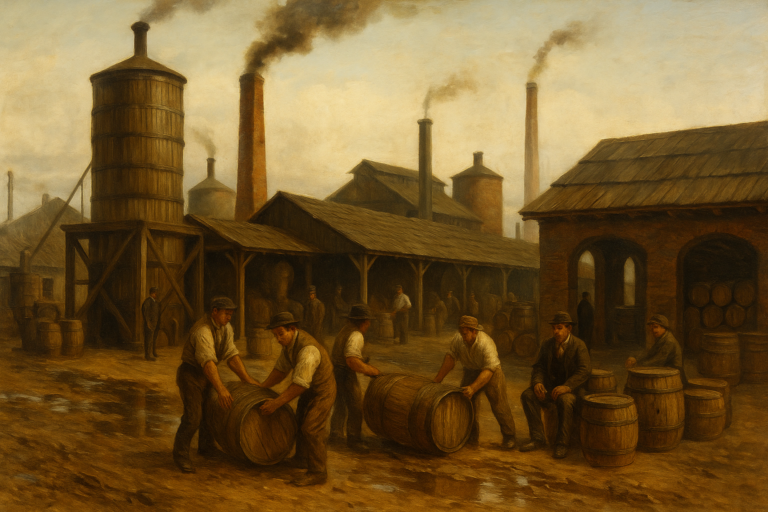 La première raffinerie de pétrole au monde – Ploiești, 1857 (© ploiestiinfo.ro)