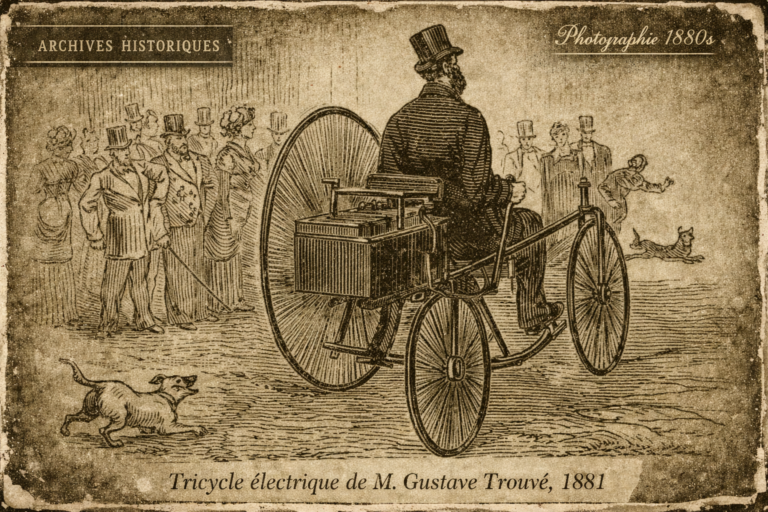 La Tilbury, 1ère voiture électrique... (modifiée par ChatGpt)