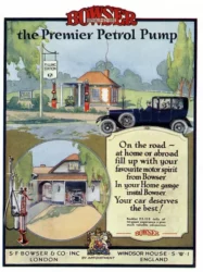 Publicité pour "The Premier Petrol Pump" par S.F. Bowser & Co. Inc