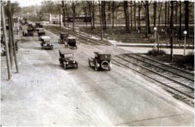 Premier kilomètre de chaussée en béton - Avenue Woodward, Détroit, Michigan (© explorer.acpa.org)