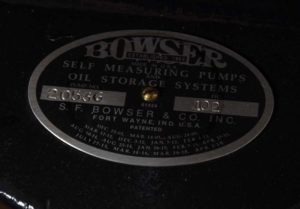 Bowser Model #102 "Chief Sentry" Gas Pump