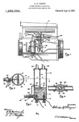 Brevet de générateur d'hydroxyde de Charles Frazer, 1918 (© waterpoweredcar.com)