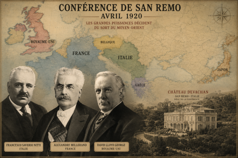 Conférence de San Remo 1920 (ChatGPT Image)