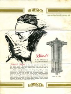 Catalogue de vente Bowser 1922.
