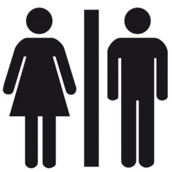 Sticker - Toilettes Homme Femme