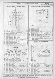 Bennett 541, 542, 543, 544, 545 Gas Pump Parts
