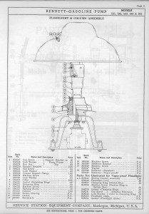 Bennett 541, 542, 543, 544, 545 Gas Pump Parts