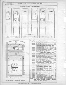Bennett 371, 372, 373, 374 Gas Pump Parts
