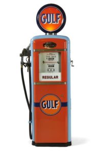 Volucompteur de marque "Gilbarco " pour le pétrolier"Gulf ", modèle B 992.