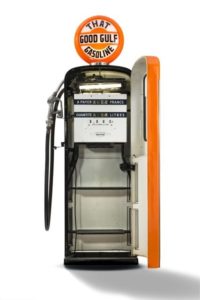 POMPE A ESSENCE BOUTILLON - GULF France, circa 1960