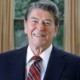 Portrait officiel de Ronald Reagan (1985).