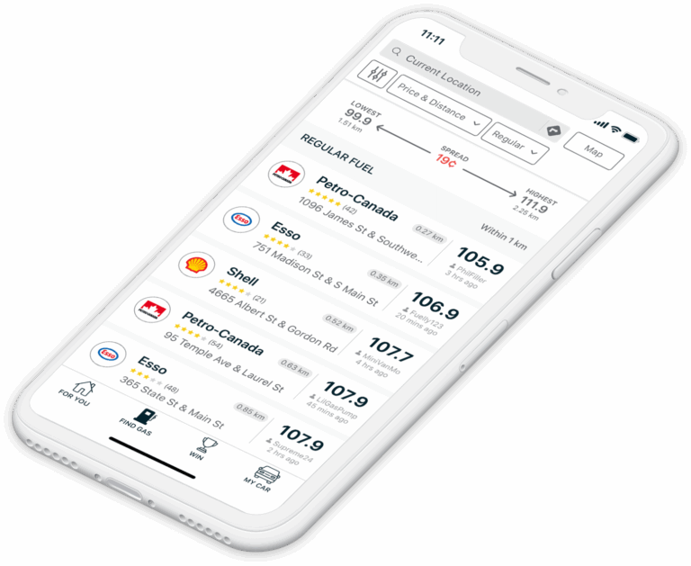 Illustration de l'application GasBuddy (© gasbuddy.com)