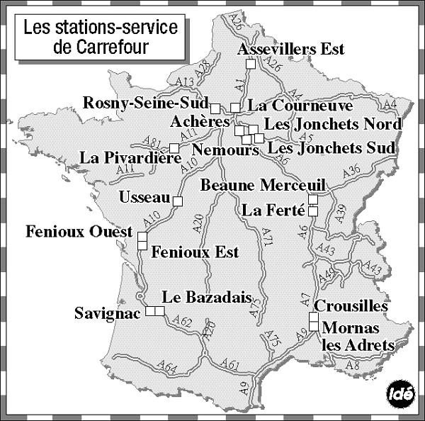 Les station-service de CARREFOUR (2001)