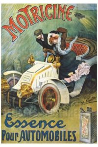 Reproduction d'affiche ancienne pour l'Essence Motricine