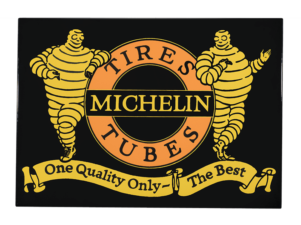Plaques émaillées "Tires tubes" Michelin, 2017