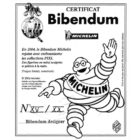 Certificat Bibendum designer