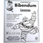 Certificat Bibendum Michelin pompe à essence jaune