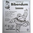 Certificat Bibendum Michelin / pompe jaune et bleu