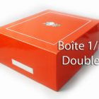 Boite Bibendum Michelin / pompe jaune et bleu