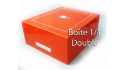 Boite Bibendum Michelin / pompe jaune et bleu