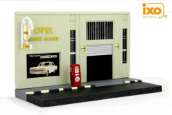 Le diorama du garage Opel pour miniatures au 1/43e neuf