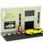 Le diorama du garage Opel pour miniatures au 1/43e neuf