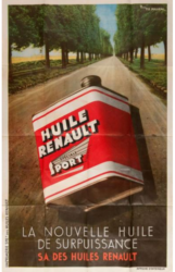 Affiche Huile Renault