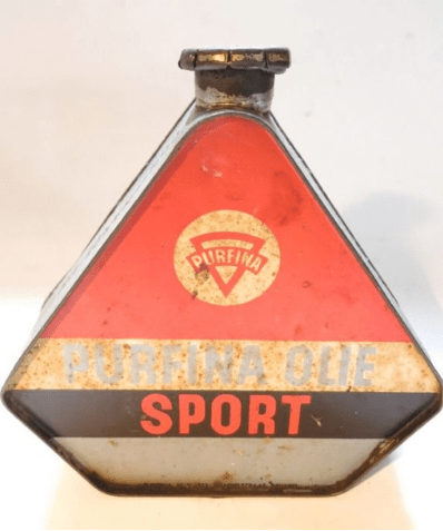 Bidon d'huile triangulaire Purfina Sport