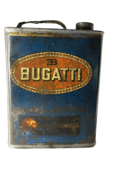 Bidon d'huile Bugatti de 1930
