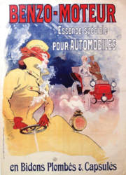 Affiche publicitaire BENZO-MOTEUR