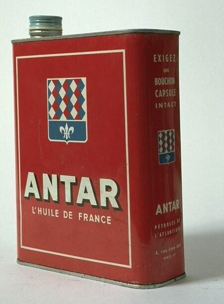Bidon "ANTAR L'HUILE DE FRANCE", 1927 / 1928
