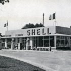 Station service Shell 1951. Archives Fondation Berliet / Lyon