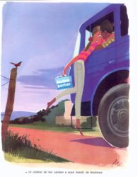 Publicité pour les Huiles Berliet