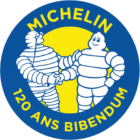 Logo Michelin pour les 120 ans du BIBENDUM
