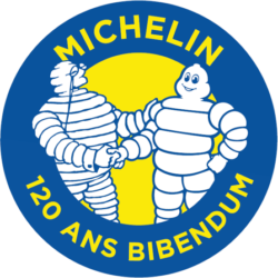 Logo Michelin pour les 120 ans du BIBENDUM