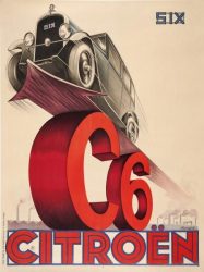 Affiche Citroën C6 par Pierre Louÿs