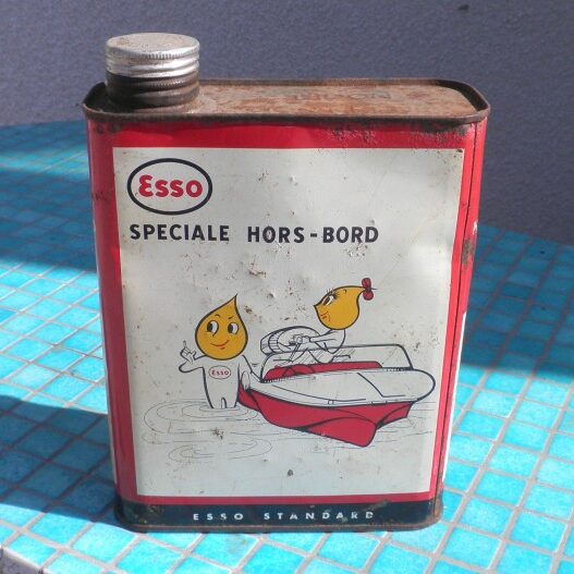 Bidon d'huile ESSO spéciale hors bord