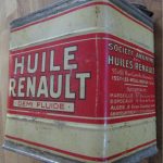 Rare bidon d'huile Renault des année 30