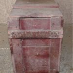 Ancienne caisse de bidons d'huile Renault