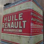 Rare bidon d'huile Renault des année 30