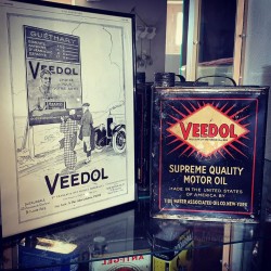 bidon veedol 5l très rare ainsi que publicité d’époque original 1925 (1/3)