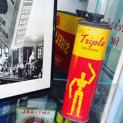 Bidon 2l shell "triple" et authentique affiche de 1930 (4/4)