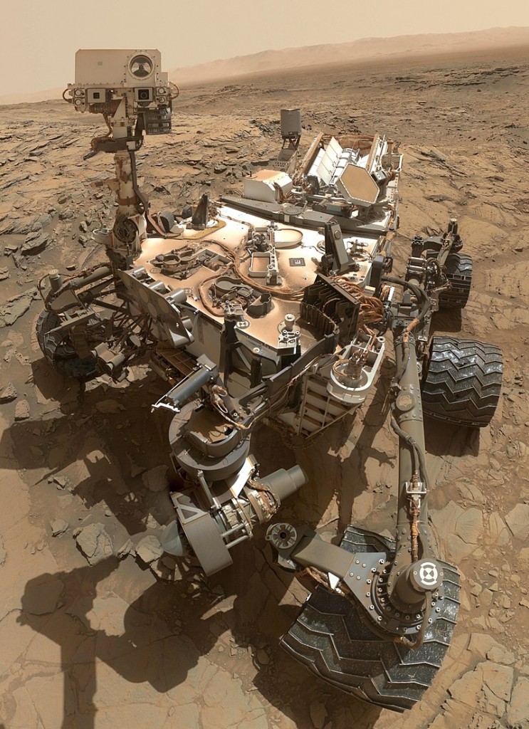 Selfie spatial de Curiosity sur Mars.